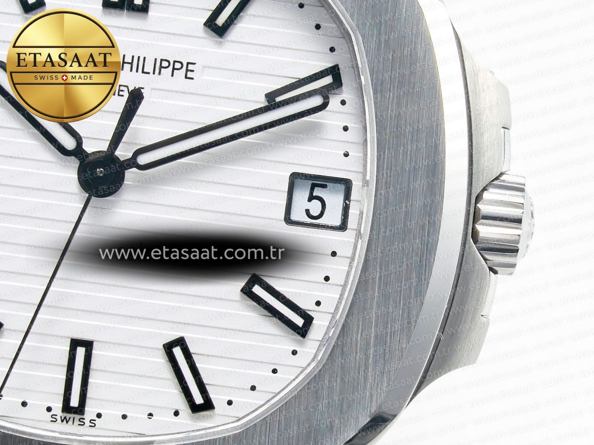 Nautilus 5711/1A PPF 1:1 Best Edition White Textured Dial on SS Bracelet 324CS V3 - Görsel 11