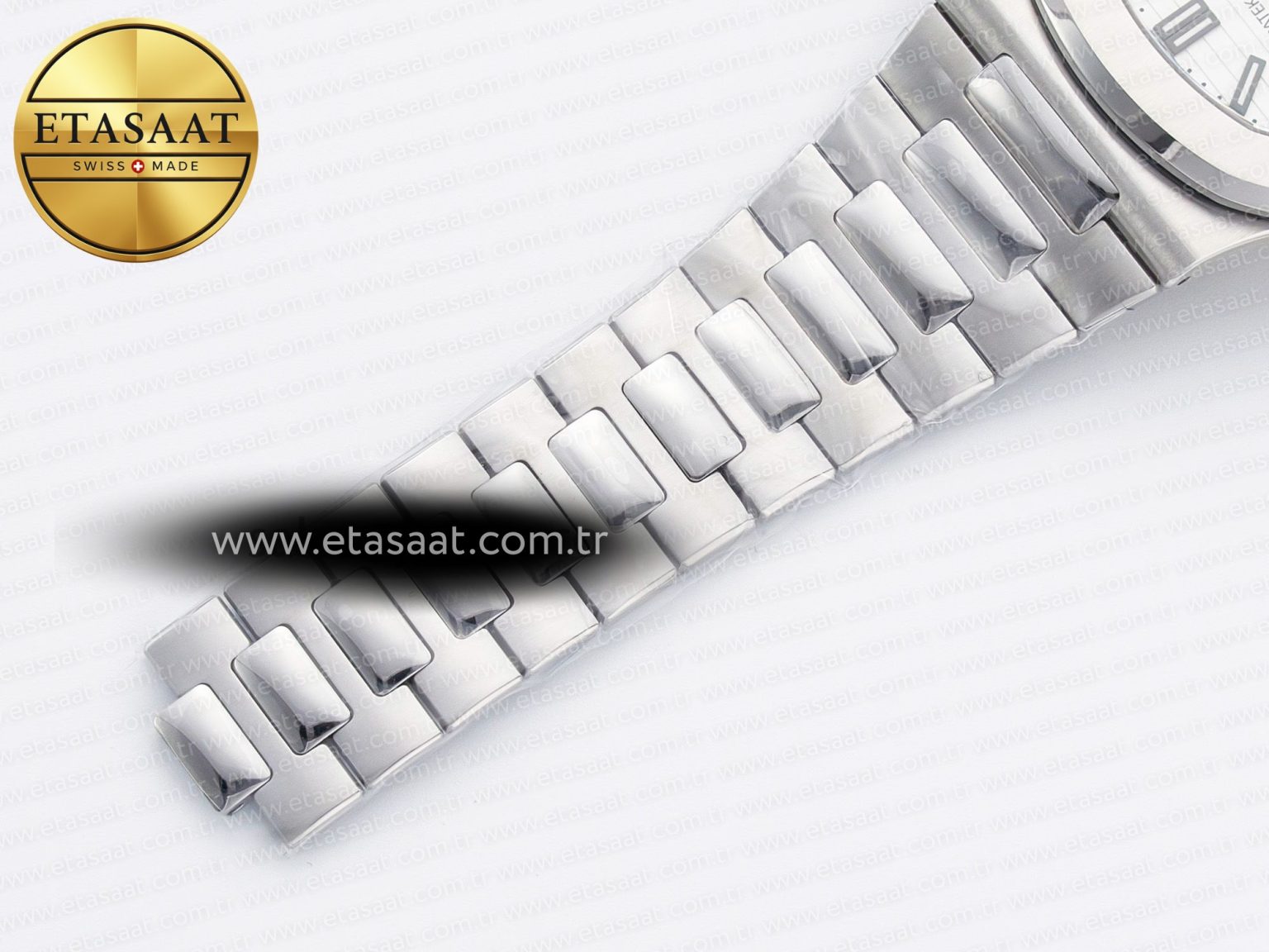 Nautilus 5711/1A PPF 1:1 Best Edition White Textured Dial on SS Bracelet 324CS V3 - Görsel 25