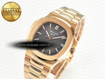 Nautilus 5711/1R-001 RG 3KF 1:1 Best Edition Gray Textured Dial on RG Bracelet Super Clone 26-330
