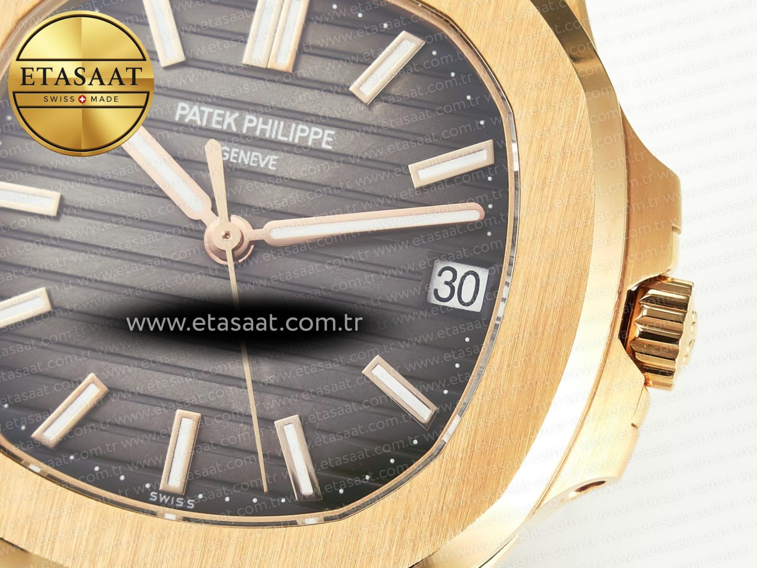 Nautilus 5711/1R-001 RG 3KF 1:1 Best Edition Gray Textured Dial on RG Bracelet Super Clone 26-330 - Görsel 11