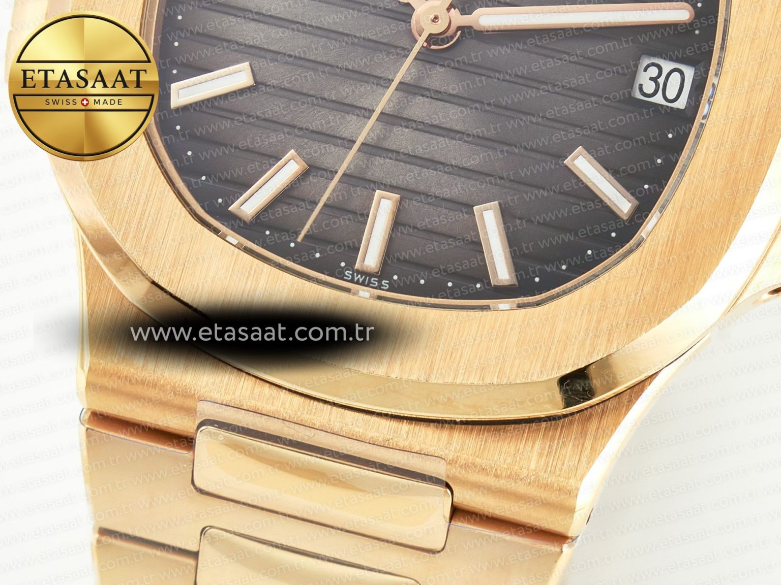 Nautilus 5711/1R-001 RG 3KF 1:1 Best Edition Gray Textured Dial on RG Bracelet Super Clone 26-330 - Görsel 12