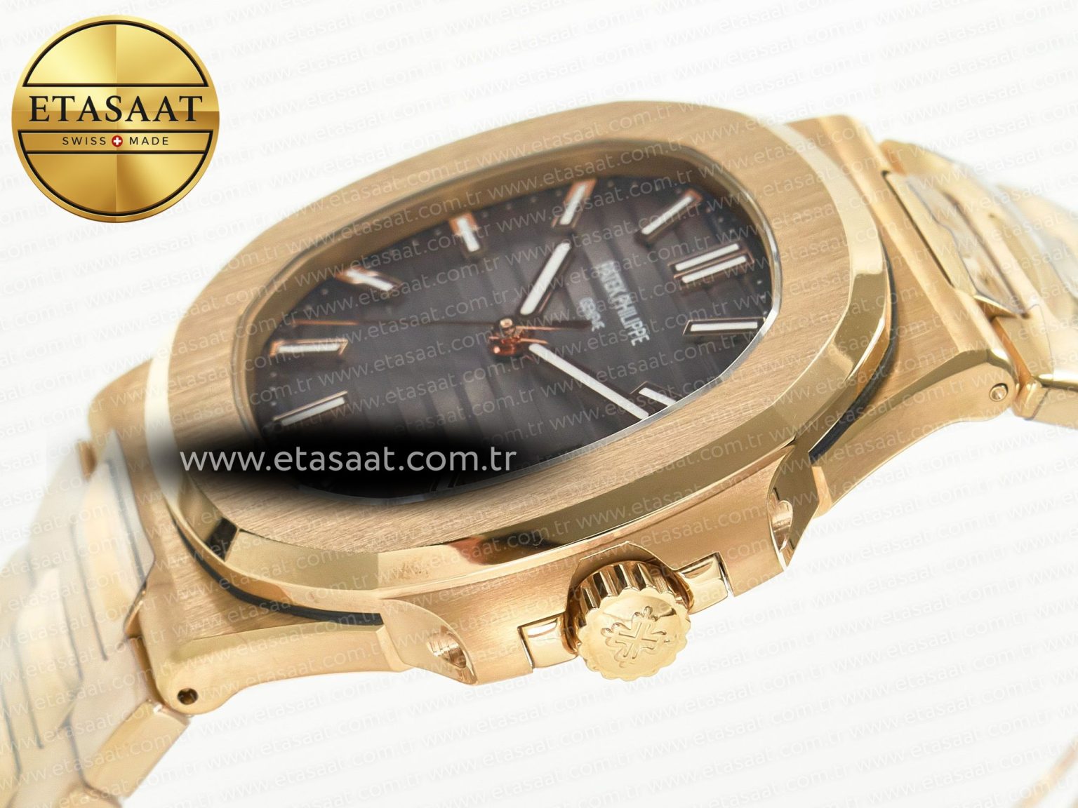 Nautilus 5711/1R-001 RG 3KF 1:1 Best Edition Gray Textured Dial on RG Bracelet Super Clone 26-330 - Görsel 6