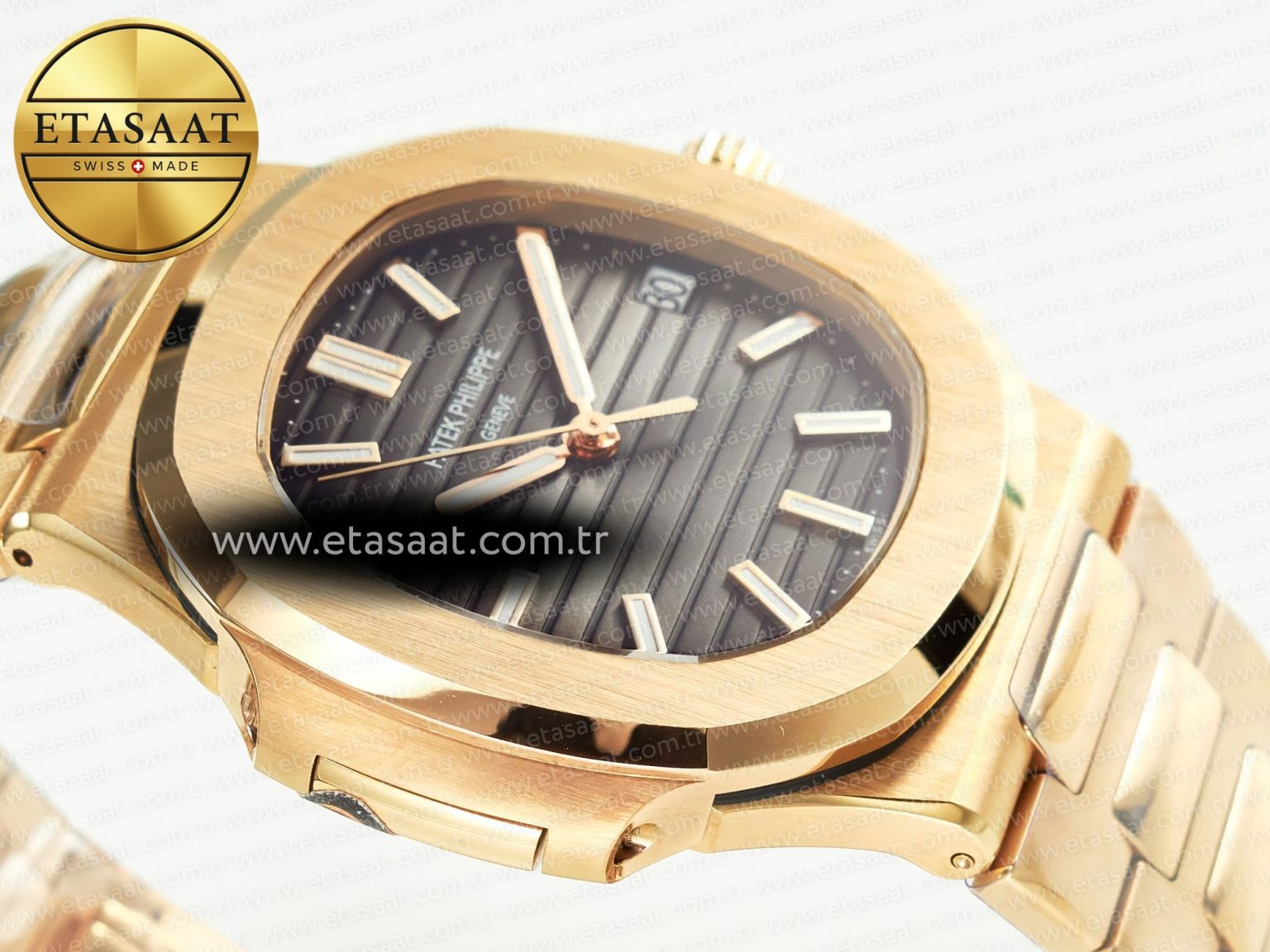 Nautilus 5711/1R-001 RG 3KF 1:1 Best Edition Gray Textured Dial on RG Bracelet Super Clone 26-330 - Görsel 7