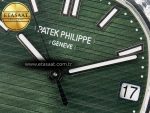 Nautilus 5711 3KF 1:1 Best Edition Square Diamonds Bezel Green Dial on SS Bracelet A324 Super Clone V2 - Görsel 10
