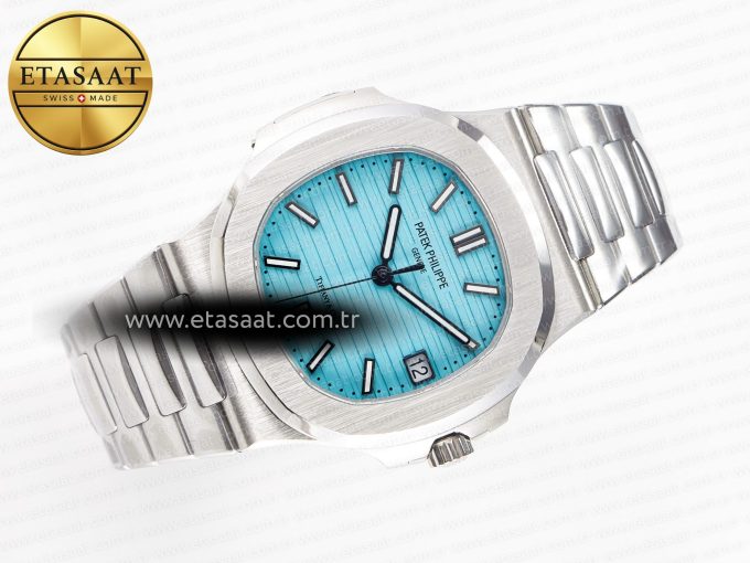 Nautilus 5711 3KF 1:1 Best Edition Tiffany Blue Dial on SS Bracelet A324 Super Clone V2 - Görsel 8