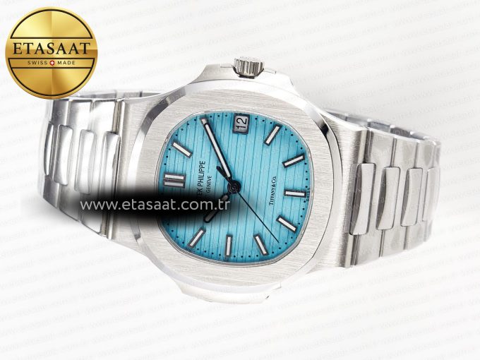 Nautilus 5711 3KF 1:1 Best Edition Tiffany Blue Dial on SS Bracelet A324 Super Clone V2 - Görsel 9