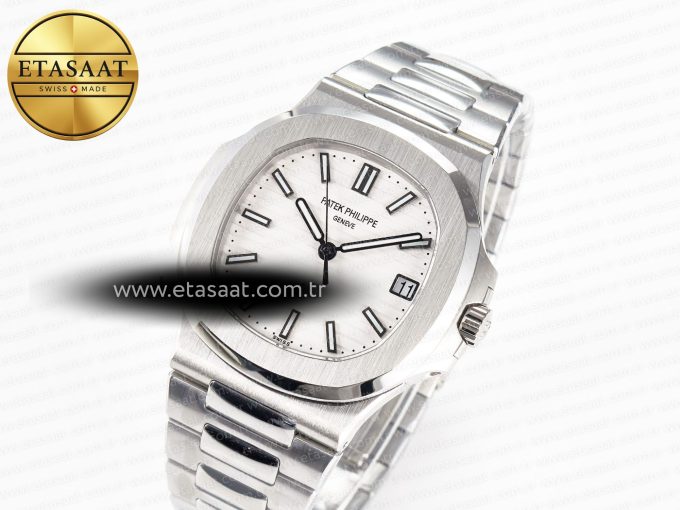 Nautilus 5711 3KF 1:1 Best Edition White Dial on SS Bracelet A324 Super Clone V2 - Görsel 1