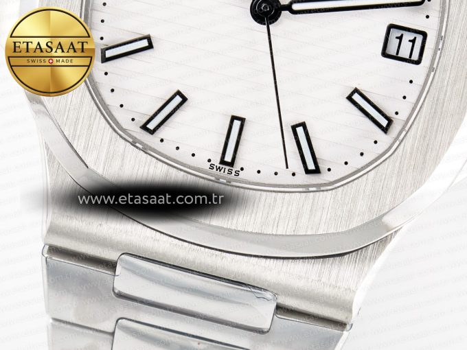 Nautilus 5711 3KF 1:1 Best Edition White Dial on SS Bracelet A324 Super Clone V2 - Görsel 12