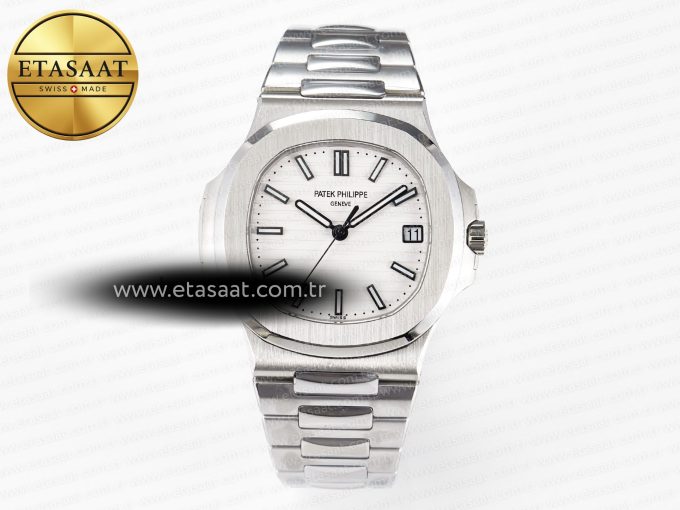 Nautilus 5711 3KF 1:1 Best Edition White Dial on SS Bracelet A324 Super Clone V2 - Görsel 3