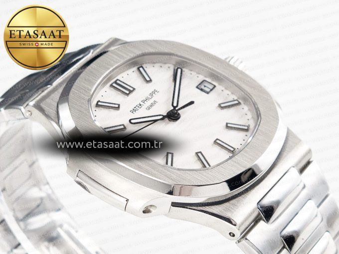 Nautilus 5711 3KF 1:1 Best Edition White Dial on SS Bracelet A324 Super Clone V2 - Görsel 7