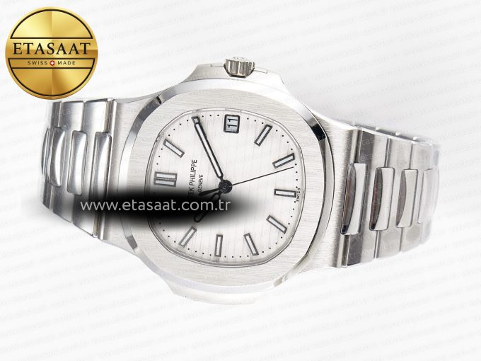 Nautilus 5711 3KF 1:1 Best Edition White Dial on SS Bracelet A324 Super Clone V2 - Görsel 9