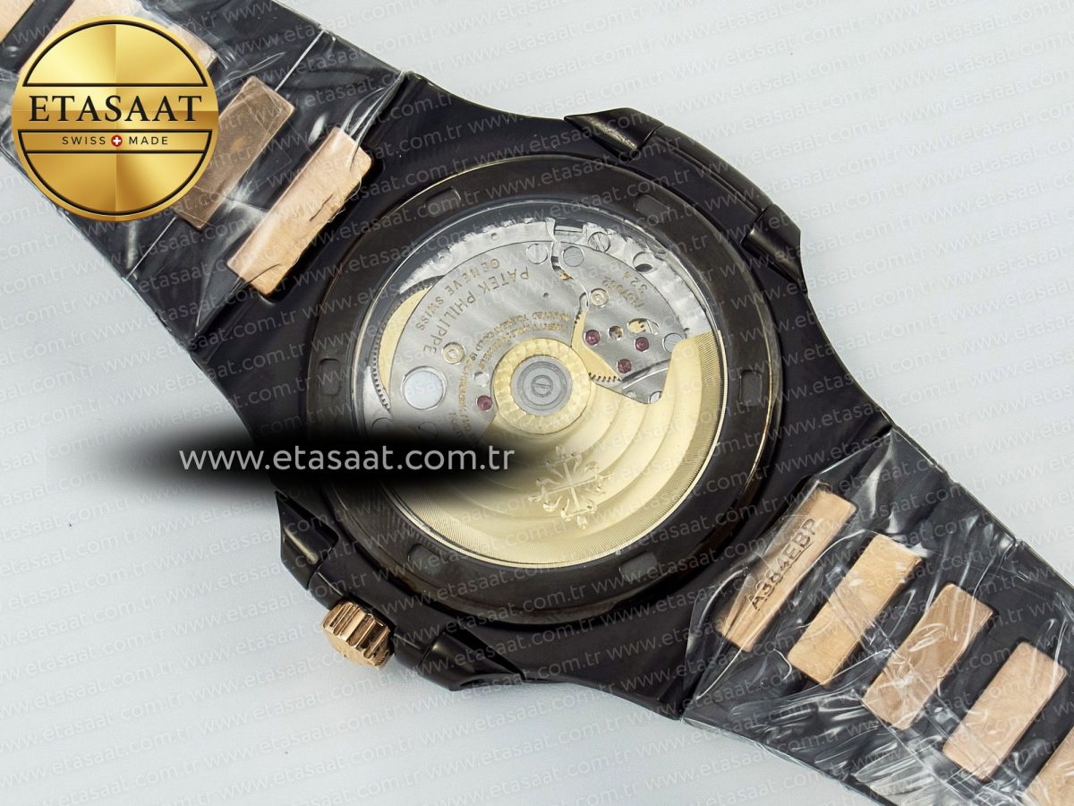 Nautilus 5711 DIW Carbon DIWF 1:1 Best Edition Black Textured Dial on Carbon/RG Bracelet 324CS - Görsel 18