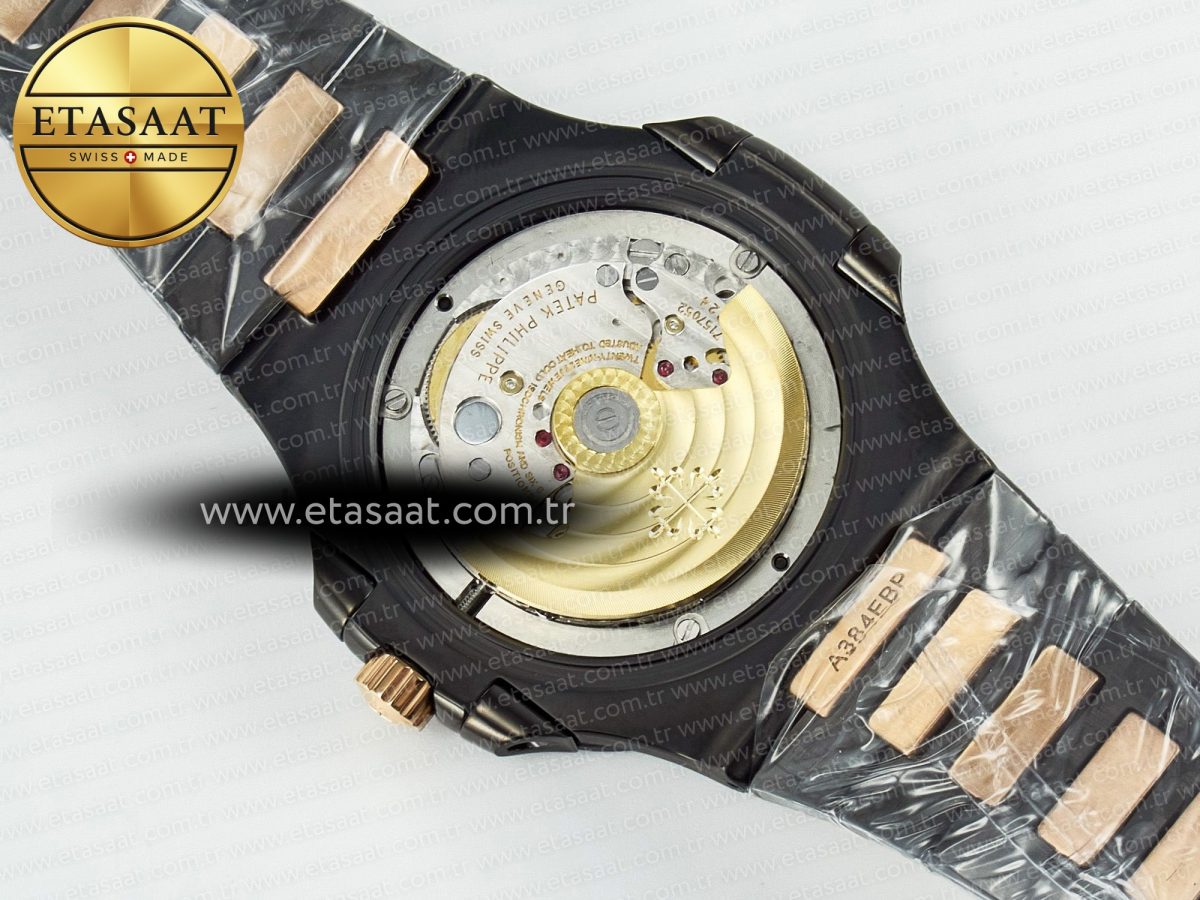 Nautilus 5711 DIW Carbon DIWF 1:1 Best Edition Black Textured Dial on Carbon/RG Bracelet 324CS - Görsel 19