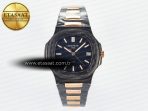 Nautilus 5711 DIW Carbon DIWF 1:1 Best Edition Black Textured Dial on Carbon/RG Bracelet 324CS - Görsel 3