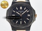 Nautilus 5711 DIW Carbon DIWF 1:1 Best Edition Black Textured Dial on Carbon/RG Bracelet 324CS - Görsel 4