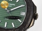 Nautilus 5711 DIW Carbon DIWF 1:1 Best Edition Green Textured Dial On Carbon Bracelet 324CS - Görsel 11