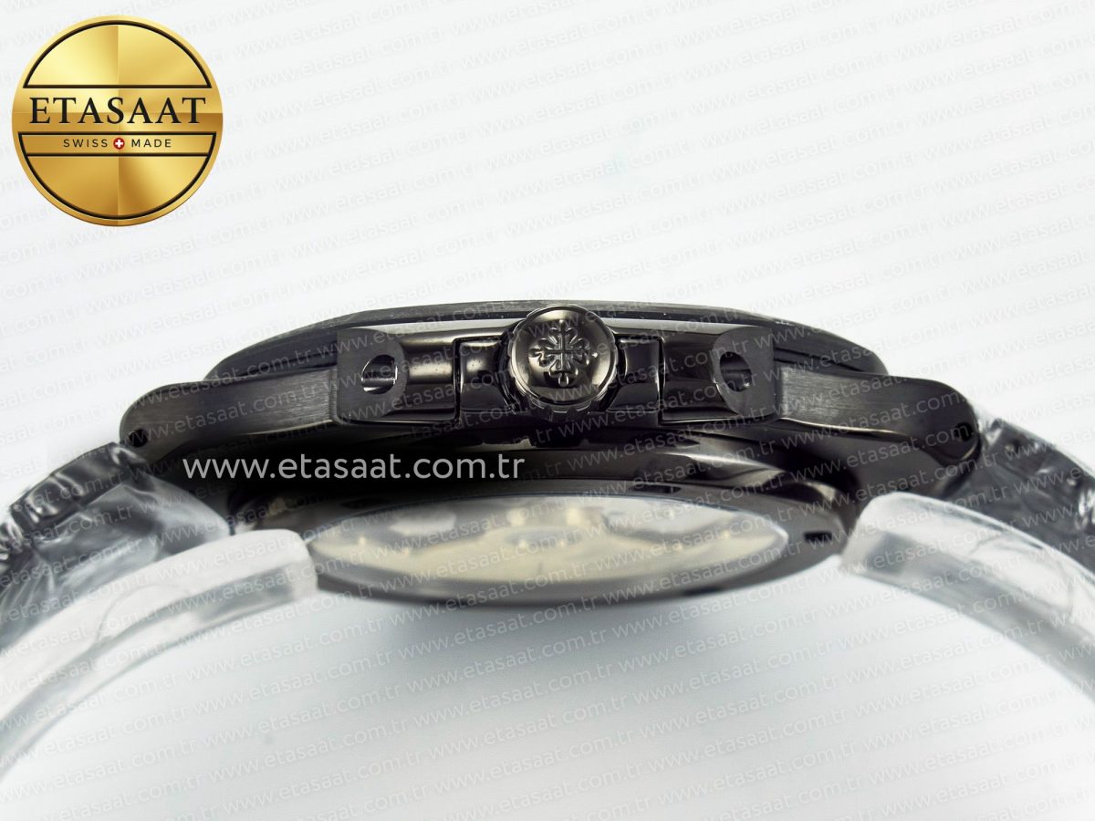 Nautilus 5711 DIW Carbon DIWF 1:1 Best Edition Green Textured Dial On Carbon Bracelet 324CS - Görsel 13