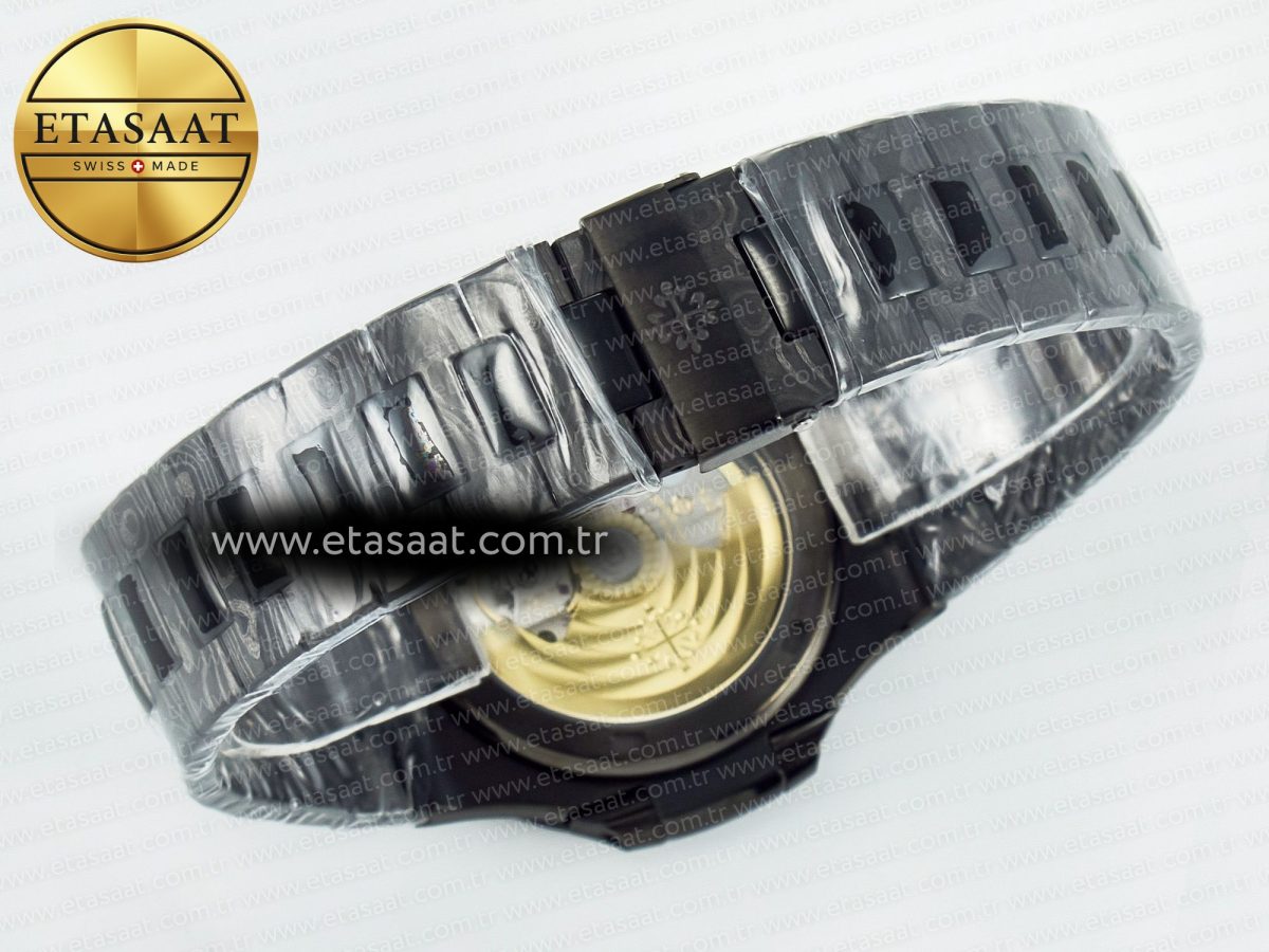 Nautilus 5711 DIW Carbon DIWF 1:1 Best Edition Green Textured Dial On Carbon Bracelet 324CS - Görsel 14
