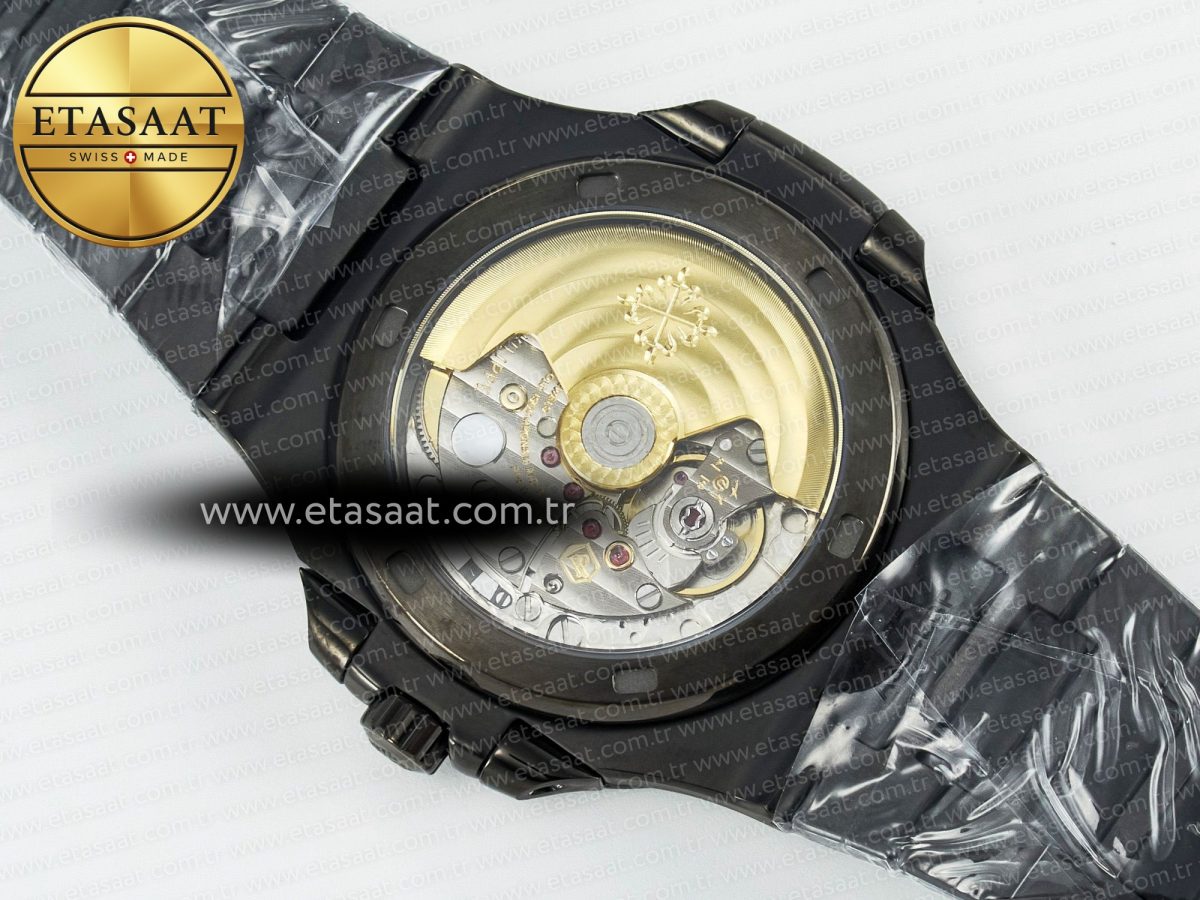 Nautilus 5711 DIW Carbon DIWF 1:1 Best Edition Green Textured Dial On Carbon Bracelet 324CS - Görsel 16