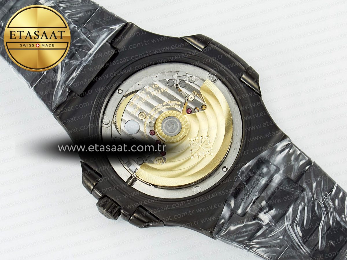 Nautilus 5711 DIW Carbon DIWF 1:1 Best Edition Green Textured Dial On Carbon Bracelet 324CS - Görsel 17