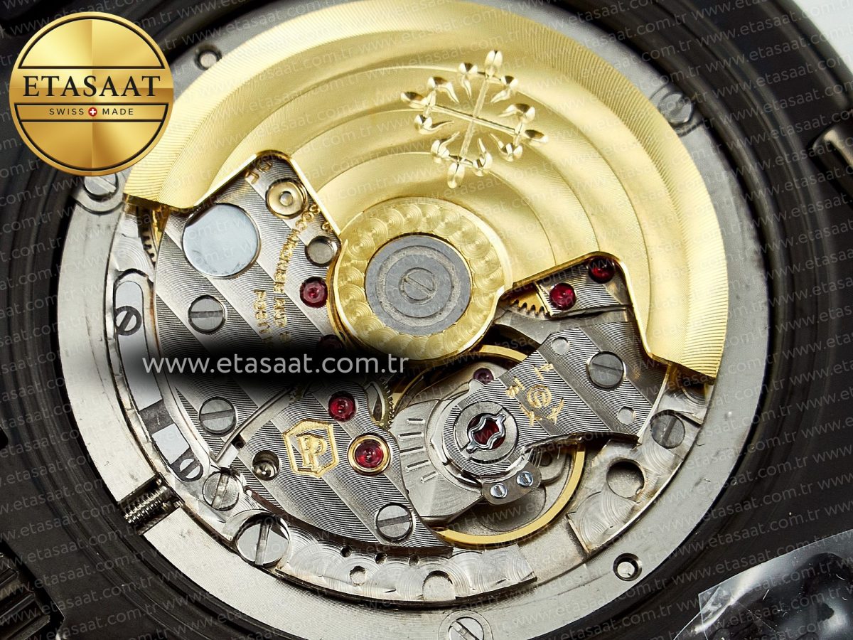 Nautilus 5711 DIW Carbon DIWF 1:1 Best Edition Green Textured Dial On Carbon Bracelet 324CS - Görsel 20