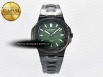 Nautilus 5711 DIW Carbon DIWF 1:1 Best Edition Green Textured Dial On Carbon Bracelet 324CS - Görsel 3