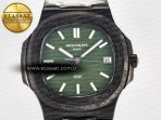 Nautilus 5711 DIW Carbon DIWF 1:1 Best Edition Green Textured Dial On Carbon Bracelet 324CS - Görsel 4