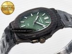 Nautilus 5711 DIW Carbon DIWF 1:1 Best Edition Green Textured Dial On Carbon Bracelet 324CS - Görsel 6