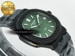 Nautilus 5711 DIW Carbon DIWF 1:1 Best Edition Green Textured Dial On Carbon Bracelet 324CS - Görsel 7