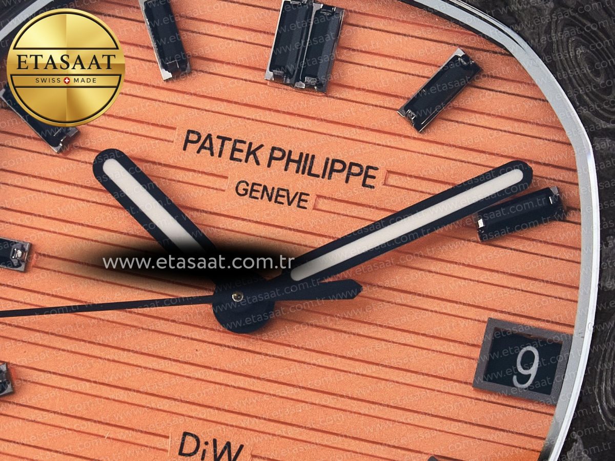 Nautilus 5711 DIW Carbon DIWF 1:1 Best Edition Orange Textured Dial On Carbon Bracelet 324CS - Görsel 10