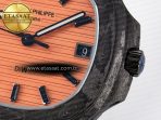 Nautilus 5711 DIW Carbon DIWF 1:1 Best Edition Orange Textured Dial On Carbon Bracelet 324CS - Görsel 11