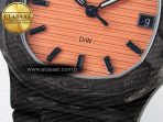 Nautilus 5711 DIW Carbon DIWF 1:1 Best Edition Orange Textured Dial On Carbon Bracelet 324CS - Görsel 12