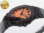 Nautilus 5711 DIW Carbon DIWF 1:1 Best Edition Orange Textured Dial On Carbon Bracelet 324CS - Görsel 6