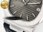Nautilus 5711 SS 3KF 1:1 Best Edition Gray Textured Dial on Black Leather Strap A324 Super Clone V2 - Görsel 12