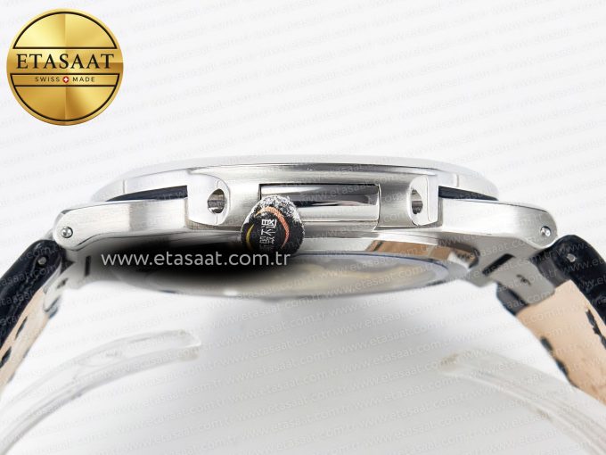Nautilus 5711 SS 3KF 1:1 Best Edition Gray Textured Dial on Black Leather Strap A324 Super Clone V2 - Görsel 13
