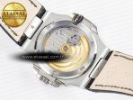 Nautilus 5711 SS 3KF 1:1 Best Edition Gray Textured Dial on Black Leather Strap A324 Super Clone V2 - Görsel 16