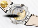 Nautilus 5711 SS 3KF 1:1 Best Edition Gray Textured Dial on Black Leather Strap A324 Super Clone V2 - Görsel 16