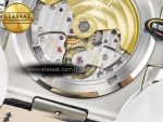 Nautilus 5711 SS 3KF 1:1 Best Edition Gray Textured Dial on Black Leather Strap A324 Super Clone V2 - Görsel 20
