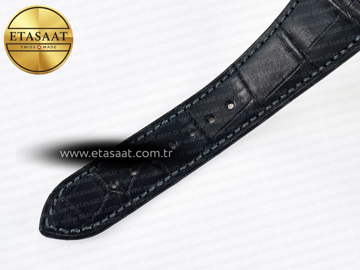 Nautilus 5711 SS 3KF 1:1 Best Edition Gray Textured Dial on Black Leather Strap A324 Super Clone V2 - Görsel 22