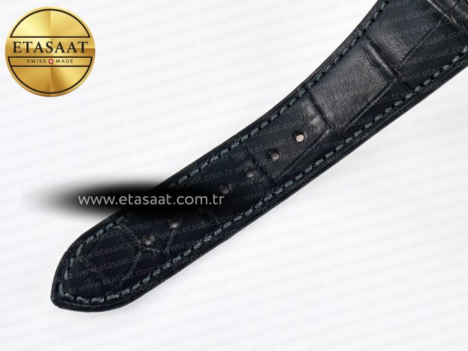 Nautilus 5711 SS 3KF 1:1 Best Edition Gray Textured Dial on Black Leather Strap A324 Super Clone V2 - Görsel 22