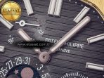 Nautilus 5712 RG PPF 1:1 Best Edition Brown Dial on Brown Leather Strap A240 Super Clone V2 - Görsel 11