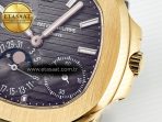 Nautilus 5712 RG PPF 1:1 Best Edition Brown Dial on Brown Leather Strap A240 Super Clone V2 - Görsel 12