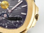 Nautilus 5712 RG PPF 1:1 Best Edition Brown Dial on Brown Leather Strap A240 Super Clone V2 - Görsel 12