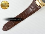 Nautilus 5712 RG PPF 1:1 Best Edition Brown Dial on Brown Leather Strap A240 Super Clone V2 - Görsel 26