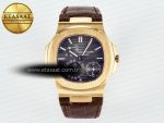 Nautilus 5712 RG PPF 1:1 Best Edition Brown Dial on Brown Leather Strap A240 Super Clone V2 - Görsel 3