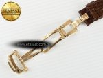 Nautilus 5712 RG PPF 1:1 Best Edition Brown Dial on Brown Leather Strap A240 Super Clone V2 - Görsel 30