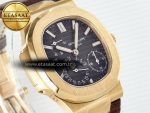 Nautilus 5712 RG PPF 1:1 Best Edition Brown Dial on Brown Leather Strap A240 Super Clone V2 - Görsel 5