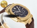 Nautilus 5712 RG PPF 1:1 Best Edition Brown Dial on Brown Leather Strap A240 Super Clone V2 - Görsel 7