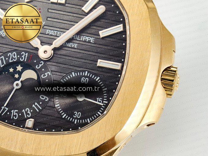 Nautilus 5712 RG PPF 1:1 Best Edition Brown Dial on RG Bracelet A240 Super Clone V2 - Görsel 12