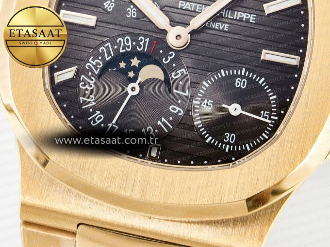 Nautilus 5712 RG PPF 1:1 Best Edition Brown Dial on RG Bracelet A240 Super Clone V2 - Görsel 13